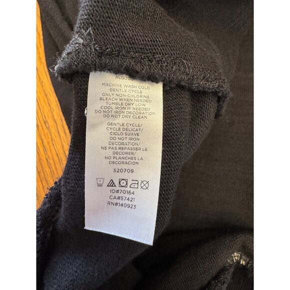 Loft Women’s Top M Ruffle Hem Long Sleeve Pullover Sweatshirt - Picture 4 of 6